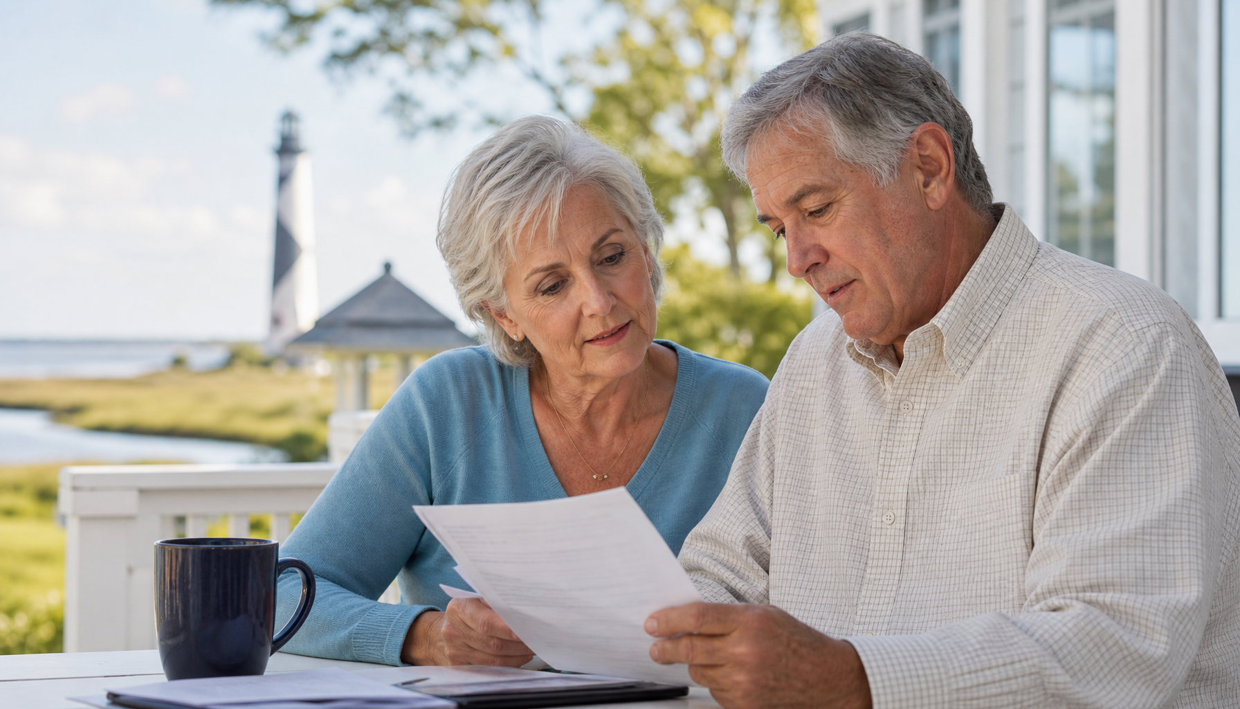 North Carolina seniors reviewing Medicare Part B and Part D enrollment documents to avoid late enrollment penalties